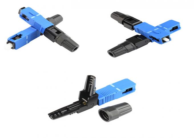 SC / UPC Drop Cable Fiber Optic Quick Connector Fast Connect FC LC SC ...
