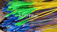 کابل پچ فیبر نوری / پیگتیل فیبر نوری (KCO Fiber) Telecom SC LC FC ST E2000 DIN MU MPO MTP