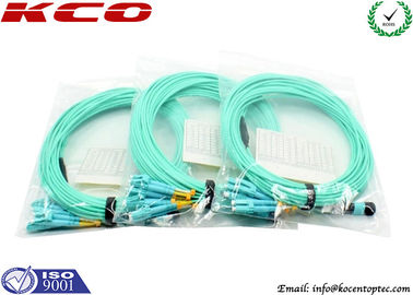 8 Cores OM3 10G MPO MTP Patch Cord LC Multimode MPO Fiber Patch Cord for Data Center