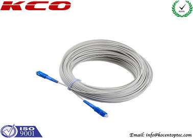 FTTH  Drop Fiber Patch Cable SC To SC Flame Retardant Low Smoke Zero Halogen