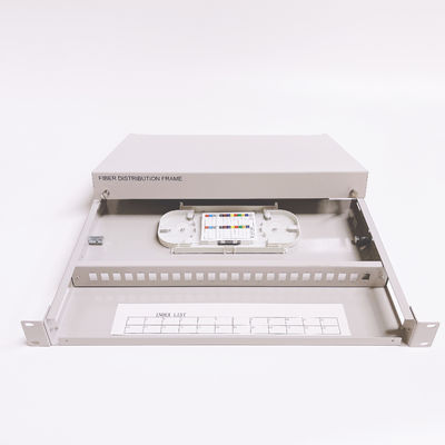 Fix Type 24 Ports SC Simplex Fiber Optical Patch Panel 1U 19 Inch Rack Mount Distribution Box