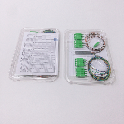 Mini Tube 1x16 1:16 PLC Splitter SC APC G657A1 G652D Cable Passive Fiber Optic Splitter