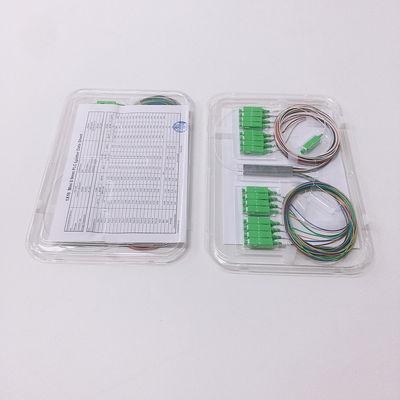 Mini Tube 1x16 PLC Splitter with G657A1 G652D Fiber for 1260-1650nm PON and CATV Networks