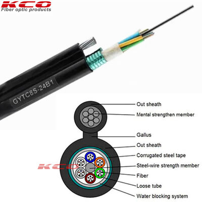 2~288 Fibers SM G657 Figure 8 Aerial Optical Fiber Cable with 7*1.0 Strength Member Self-Supporting GYTC8Y