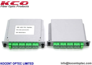 Rack Mountable Corrosion Resistant Fiber Optic Splitter with Wide Wavelength Bandwidth and LGX Box