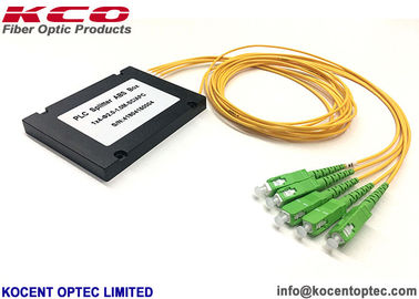 1x4 Fiber Optic Splitter with 2.0mm SC APC Connector and 1.0m Length for High Reliability