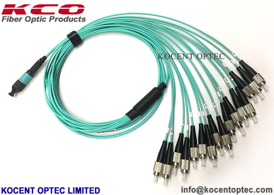 MPO-16 MTP-16 to LC Patch Cord High Density Trunk Cable OM3-300 50/125 40G 100G