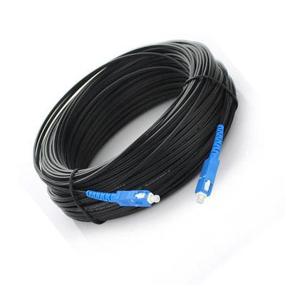 PVC LSZH 2fo SM Monomode G657A Optical Fibre Drop FTTH Cable 2km 1km