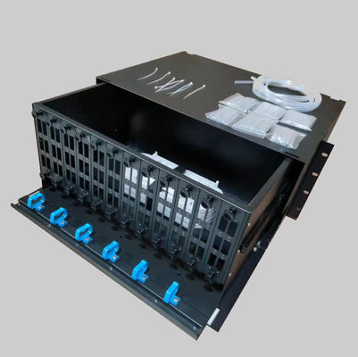 96 Cores SC Simplex 4U Drawer Rack Mountable Fiber Optic Distribution Panel and Patch Panel