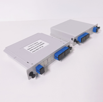 1x4 1:4 1*4 نوع اسلات کاسه ای ABS Box PLC Splitter LGX Insert Fiber Optic Splitters