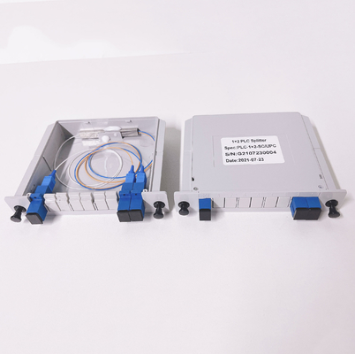 SC/UPC Passive Fiber Splitters 1x2 1:2 1*2 نوع ورودی LGX PLC Splitter