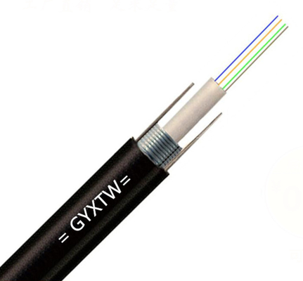 مولتی مد OM2 50/125 2 4 6 8 12 هسته GYXTW 7.0mm لوله باز مرکزی کابل فیبر نوری بیرونی