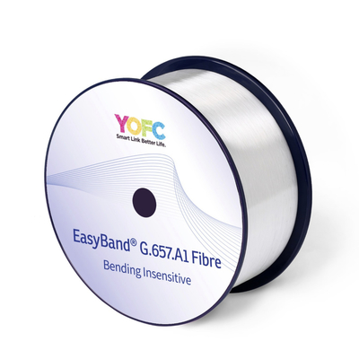 YOFC G657A1 EasyBand Bending Insensitive SM فیبر هسته ای فابری ننگین فیبر نوری برای کابل نوری