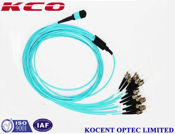 Stable MPO MTP Patch Cord with 12 ST/UPC Breakout Kits for Multimode OM3 OM4 OM5 and 0.35dB Low Insertion Loss