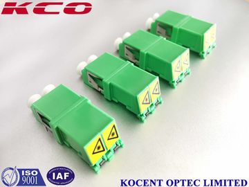Automatic Shutter Cap Fiber Optic Adapter Duplex LC/APC Green Without Flange Coupler