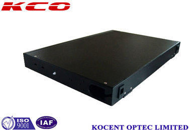 ODF Distribution Fiber Optic Termination Box OM4 OM5 1U 24 Port Rotating Splice Rackmount Patch Panel