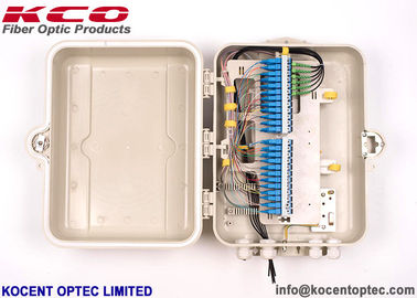 48 Ports Capacity Fiber Optic Terminal Box with SMC ABS Material for Wall Mounting Outdoor IP65