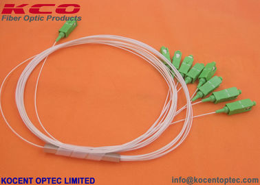 Mini Fiber Optic PLC Splitter 1x8 with 0.9mm Cable and 1.0m Length for 1260nm~1650nm Wavelength