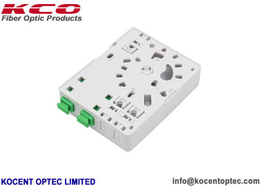 2 Fibers IP-45 Indoor Fiber Optic Terminal Box Wall Mount FTB for FTTH Applications