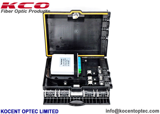 Outdoor Fiber Optic Terminal Box with 1x8 Mini Splitter and 12 Fiber Capacity for FTTH Wall or Pole Mounting