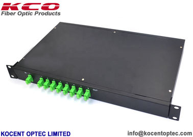 1x8 PLC Optical Fiber Splitter with LGX Box Low Insertion Loss and High Reliability for FTTx Systems