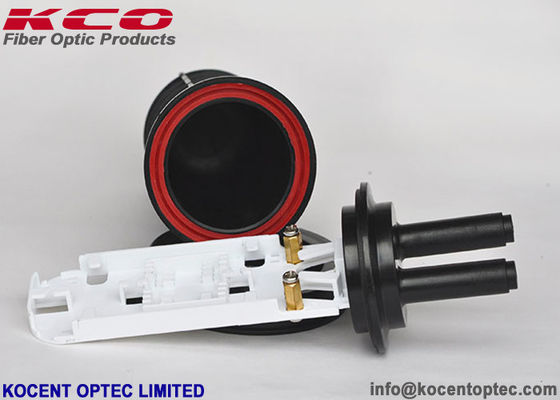 2 In 2 Out 24 Cores Pole Mount Fiber Optic Splice Closure FOSC for Outdoor FTTH Networks