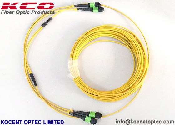 MPO APC 24fo 48cores G657A1 نخبگان ورودی از دست دادن MTP فیبر نوری پیچ کابل