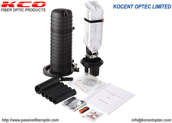 1 در 4 از 144 هسته FTTH عمودی گنبد فیبر اسپلیس بسته 5 پورت FOSC KCO-J106H-144