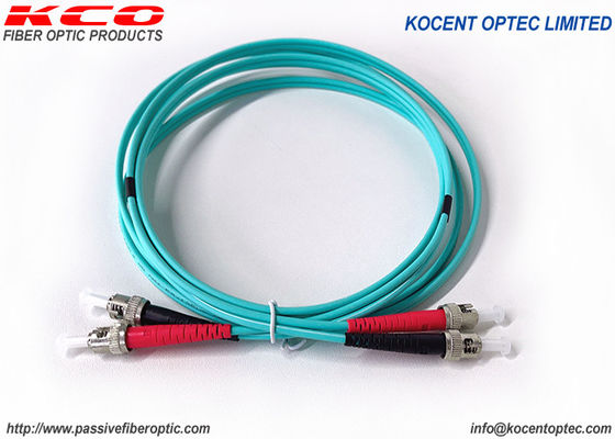 آرامید PVC LSZH MM سیم های پیچ فیبر نوری ST SC LC FC OM3 OM4 Multimode 10G Duplex