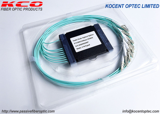 مولتی مود OM3 فیبر نوری کوپل PLC Splitter 1*2 1*4 1*8 SC LC FC ST Connector