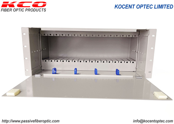 4U 16 اسلات LGX PLC اپتیک FIbra Splitter Rack Mount Chassis Box برای FTTH FTTx
