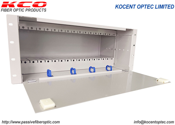 PON FTTH FTTX 19'' 4U فیبر نوری PLC Splitter 14slots 16slots پانل پیچ ODF